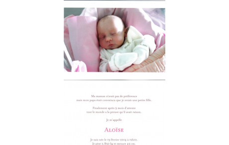 Bienvenue Aloïse